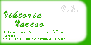 viktoria marcso business card