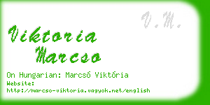 viktoria marcso business card